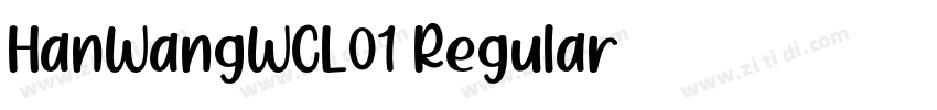 HanWangWCL01 Regular字体转换